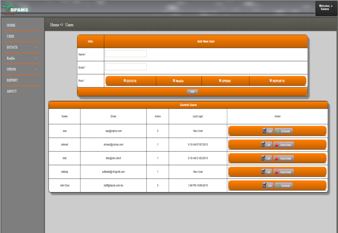 Oil Palm Agronomy Management System fertilisation and yield module