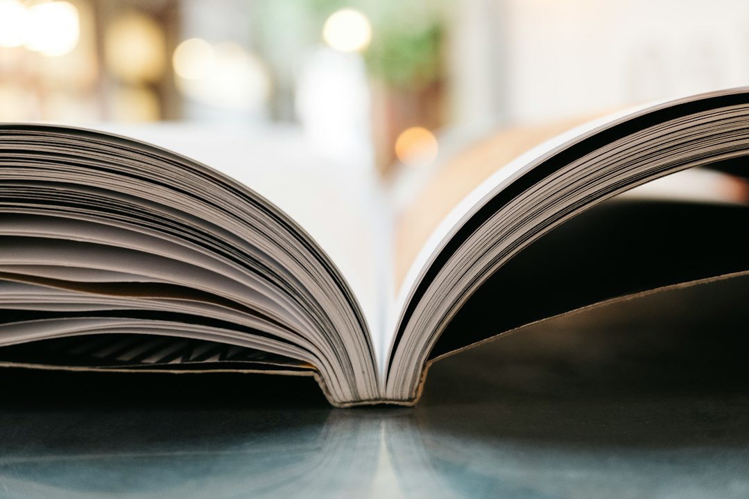 Bound academic journals on library shelves